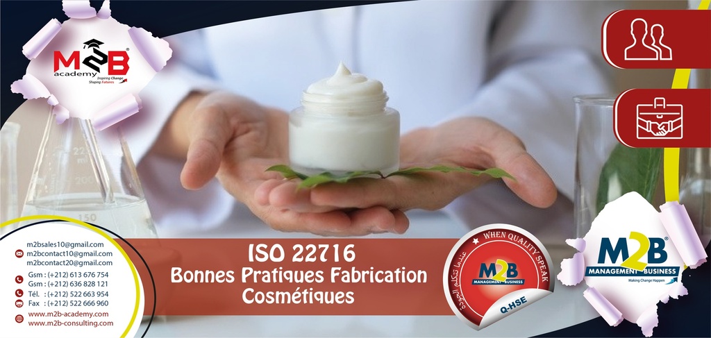ISO 22716 Bonnes Pratiques Fabrication  Cosmétiques